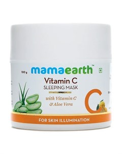 Ночная маска для лица Vitamin C Aloe Vera 100 г Mamaearth