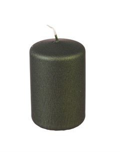 Свеча классическая 9 см металлик оливковый Adpal