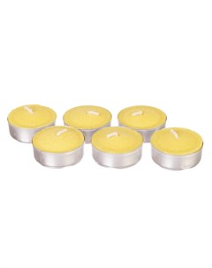 Набор плавающих свечей 17 х 4 см Лимон 6 шт Adpal