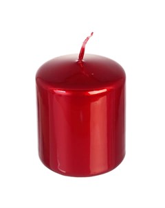 Свеча классическая 7 см металлик красный Adpal