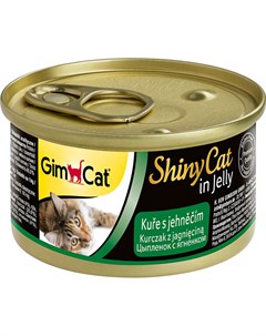 Корм для кошек ShinyCat Цыпленок с ягненком 70 г Gimcat