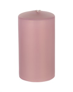 Декоративная свеча Velours розовая 8х15 см Wenzel