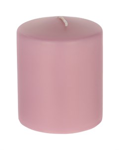 Декоративная свеча Velours розовая 8х10 см Wenzel