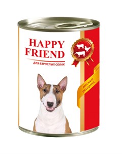 Корм для собак Мясное ассорти 410 г Happy friend