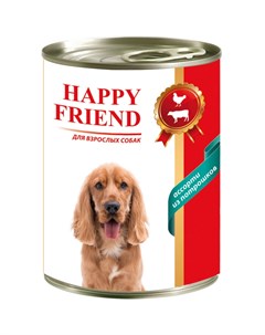 Корм для собак Ассорти из потрошков 410 г Happy friend