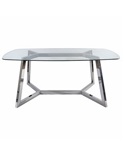 Обеденный стол artis серебристый 140x75x100 см Zmebel