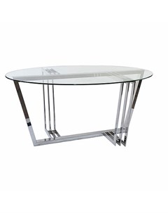 Обеденный стол carre серебристый 160x75x100 см Zmebel