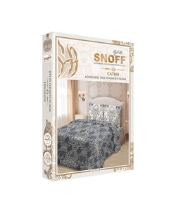 Комплект постельного белья Сатин 1 5 спальный Султанна размер простыня 150х220см пододеяльник 145х22 Для snoff