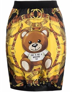 Облегающая юбка Teddy Bear с логотипом Moschino
