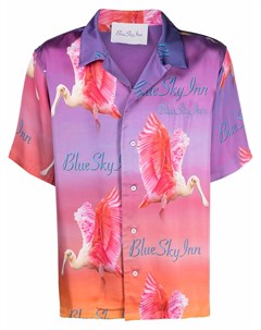 Рубашка с эффектом градиента и короткими рукавами Blue sky inn