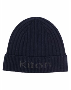 Кашемировая шапка бини с логотипом Kiton
