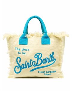 Пляжная сумка с вышитым логотипом Mc2 saint barth