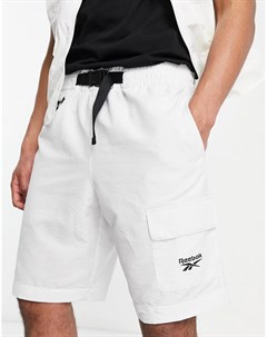 Белые тканые шорты с карманами карго от комплекта Classics Reebok