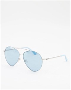 Синие солнцезащитные очки авиаторы Karl lagerfeld
