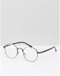 Круглые очки бронзового цвета Aj morgan