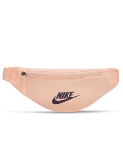 Мини сумка кошелек на пояс и через плечо персикового цвета Heritage Nike