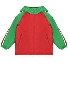 Куртка colorblock с лампасами на рукавах Gucci