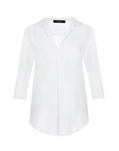 Белая блуза с рукавом 3 4 Pietro brunelli