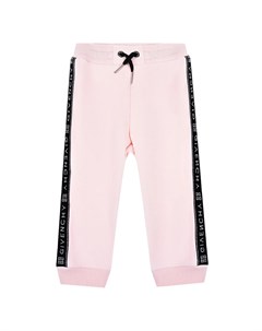 Розовые спортивные брюки с черными лампасами Givenchy