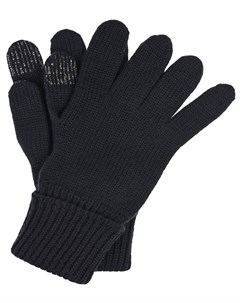 Черные перчатки из шерсти для сенсорного экрана Il trenino