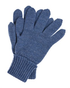Голубые перчатки из шерсти Il trenino