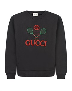Черный свитшот Tennis Gucci