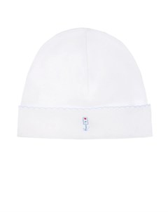Белая шапка из хлопка с вышивкой город Lyda baby