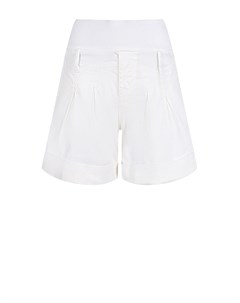 Белые шорты с эластичным поясом для беременных Pietro brunelli