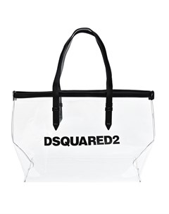 Прозрачная сумка шопер с логотипом 37x29x18 см Dsquared2