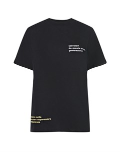 Черная футболка с надписями Pray for us