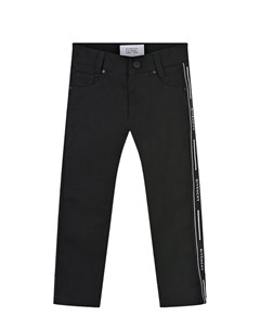 Черные джинсы с лампасами детские Givenchy
