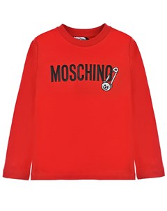 Красная толстовка с лого детская Moschino