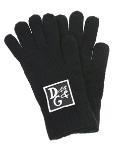 Шерстяные перчатки с нашивкой D G Dolce&gabbana