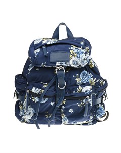 Синий рюкзак с цветочным принтом детский Monnalisa