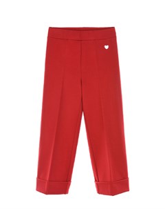 Красные брюки с отворотами Monnalisa