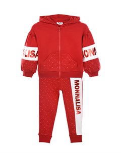 Красный спортивный костюм для девочки детский Monnalisa