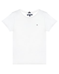 Белая базовая футболка детская Tommy hilfiger