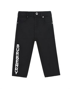 Черные джинсы с логотипом детские Burberry