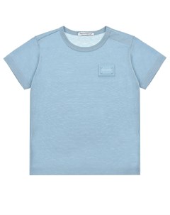 Голубая базовая футболка Dolce&gabbana
