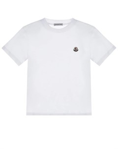Белая базовая футболка Moncler