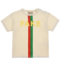 Футболка с принтом Not Fake Gucci