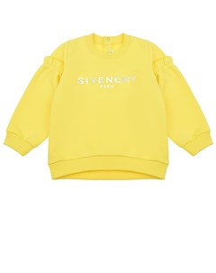 Желтый свитшот с оборками Givenchy