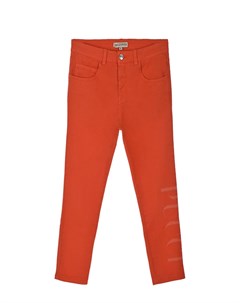 Оранжевые джинсы с логотипом Emilio pucci