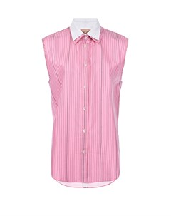 Розовая блуза без рукавов No21