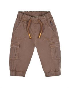 Бежевые брюки с карманами карго Sanetta pure