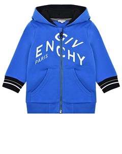 Синяя спортивная куртка с капюшоном Givenchy