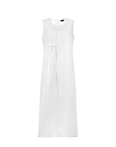 Белое платье для беременных без рукавов Attesa