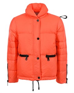 Оранжевая стеганая куртка пуховик детская Glox