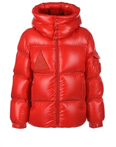 Красная глянцевая куртка детская Moncler