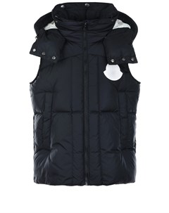 Черный пуховый жилет для мальчиков Moncler